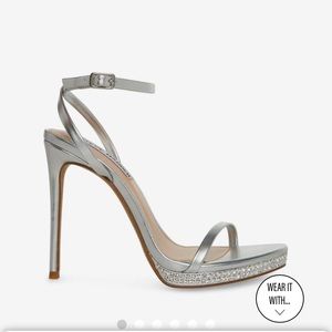 Steve Madden Ari silver heels
